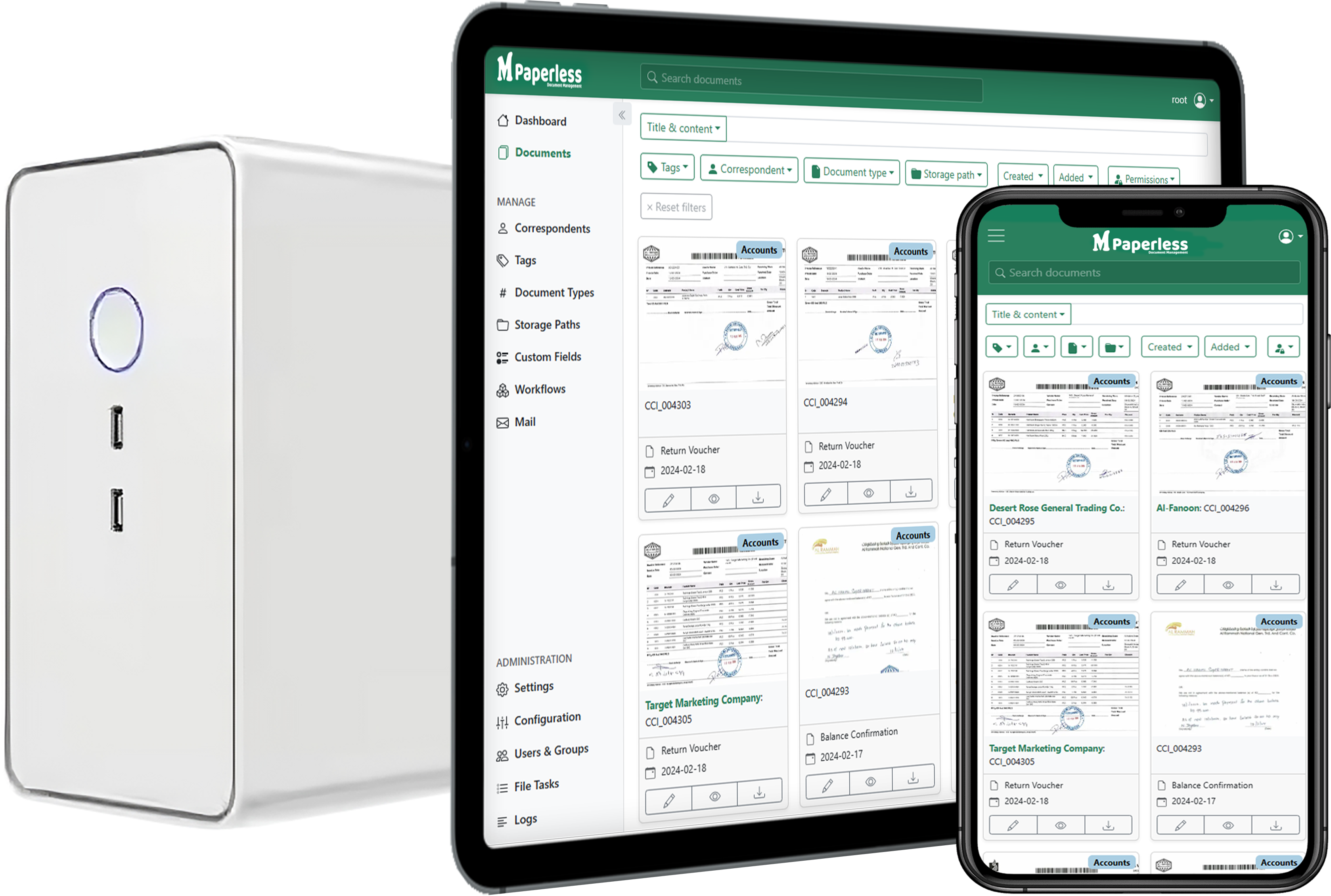 M-Paperless Single Showcase